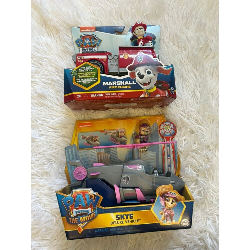 New Paw patrol skye and marshall Figure Set Toys